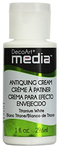 DecoArt Media Antiquing Cream - Titanium White